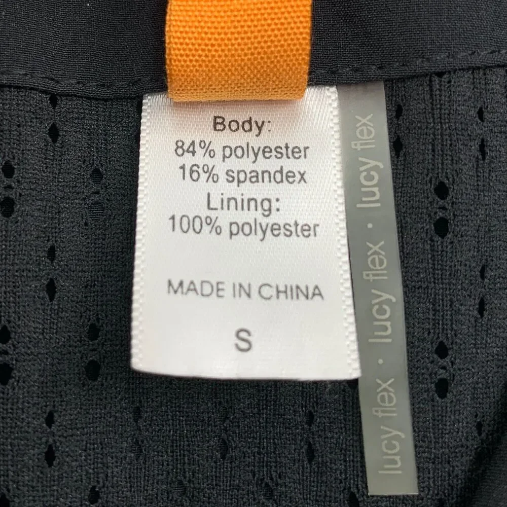 Lucy Tech Active Jacket Black Windbreaker Size S